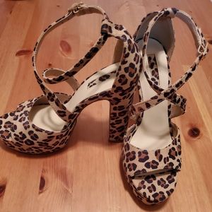 FOREVER 21 CHEETAH HEELS